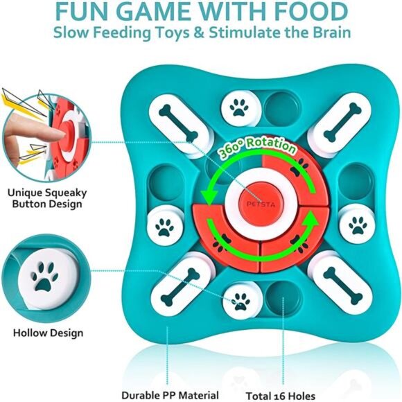 Dog Puzzle Toys, Treat Dispensing Dog Enrichment Toys for IQ Training and Brain - Picture 4 of 14